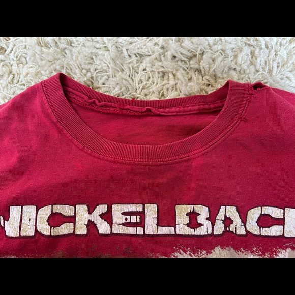 Retro Nickelback 2009 Concert Tour Short Sleeve Tee Shirt - Picture 6 of 10